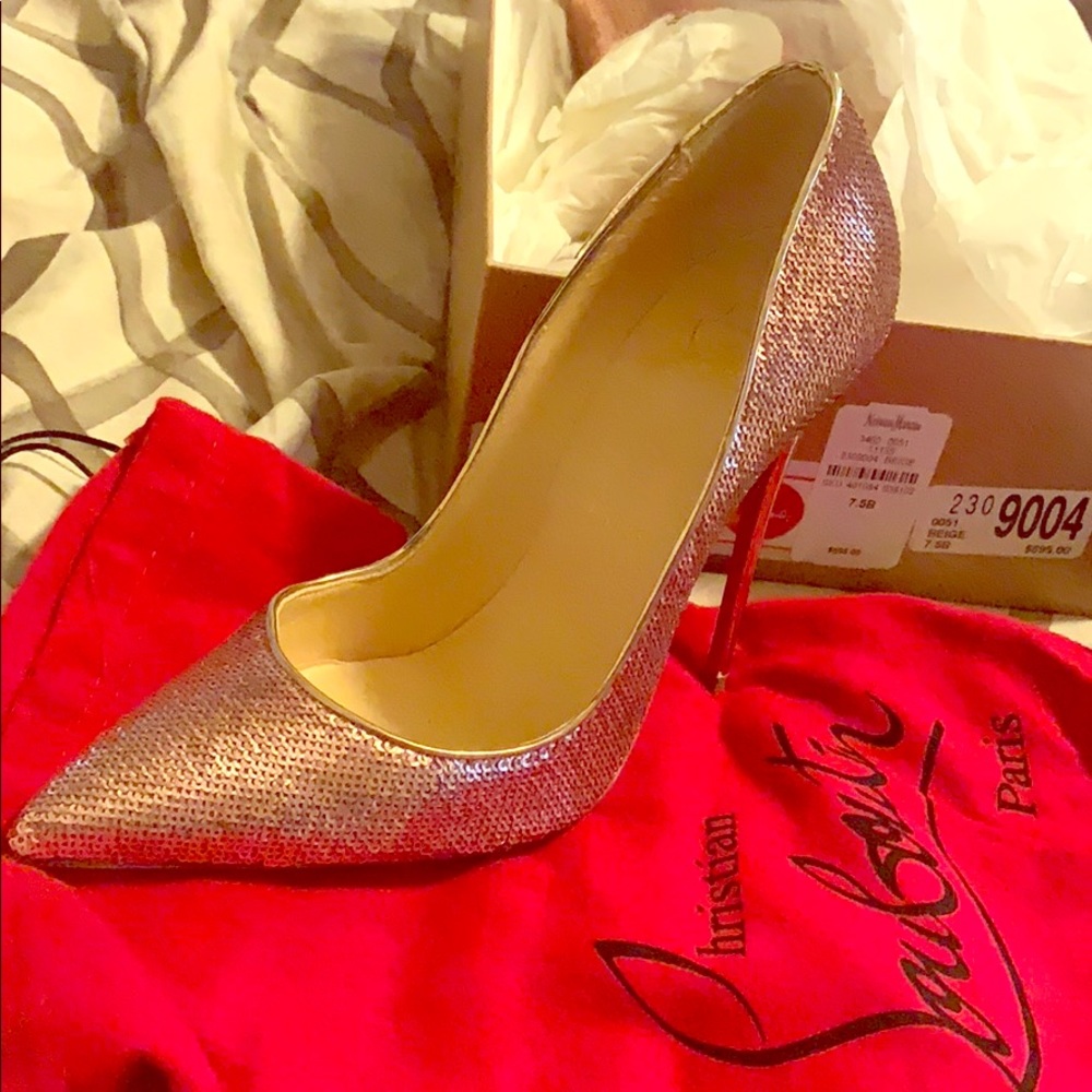 So Kate Christian Louboutin 120 Paill Sirene pumps